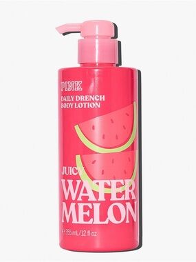 PINK Victoria's Secret Juicy Watermelon Daily Drench Body Lotion - Bright Pink